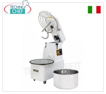 IMPASTATRICE a SPIRALE da 12 Kg (vasca da lt.16), dim.mm.385x670x725h