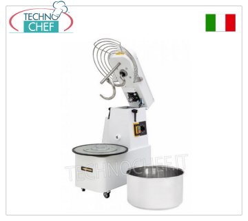IMPASTATRICE a SPIRALE da 35 Kg (vasca da lt.41), dim.mm.480x805x825h