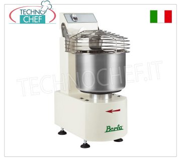 Fimar BERTA - Impastatrice con spirale a GANCIO da 7 Kg, per impasti a bassa idratazione, dim.mm.315x480x700h