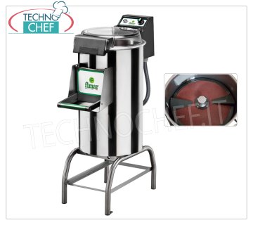 FIMAR - Technochef, Pelapatate Professionale su cavalletto, capacità carico Kg 25, Mod.PPF/25