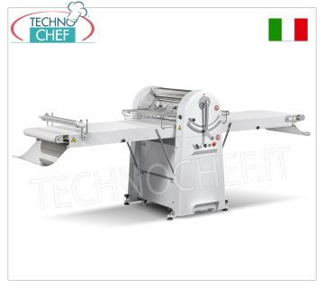 SFOGLIATRICE per PASTICCERIA con NASTRI da cm 140x60, Tavoli Estraibili, mod. SF-600-140