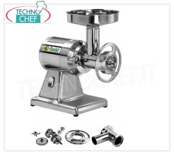 Fimar -  Tritacarne  Tipo 22, Professionale con Gruppo Macinazione INOX  - Totalmente SMONTABILE,
