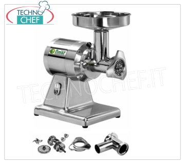 FIMAR -  Tritacarne Tipo 12 Professionale, con GRUPPO MACINAZIONE in ALLUMINIO Totalmente SMONTABILE