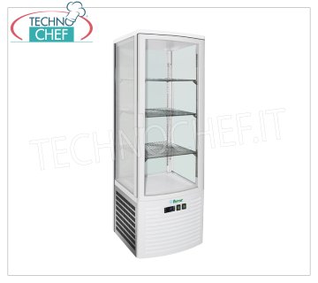Technochef - Vetrina FRIGO per BIBITE, 1 Porta, Ventilato, Temp.+2°/+8°C, lt.235, Classe C, Mod.LSC235