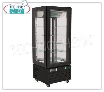 Vetrina refrigerata espositiva, 4 lati espositivi, ventilata, temp.-18°/-22°C, lt.431, Classe D