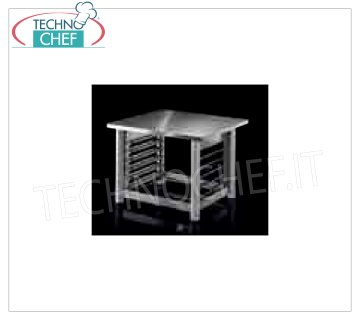 Supporto per forni NERONE MID, con 6 coppie guide per griglie e teglie GN 1/1 e 600x400mm, dim.mm 840x770x610