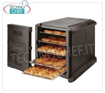 CONTENITORE ISOTERMICO in POLIPROPILENE PORTER MAXI, per TEGLIE da mm 600x400, dim.mm.720x600x630h
