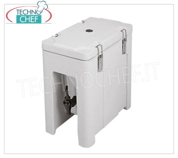 Distributore di bevande isotermico in polietilene, con rubinetto di erogazione, capacità 20 litri, dimensioni mm 360x460x460h