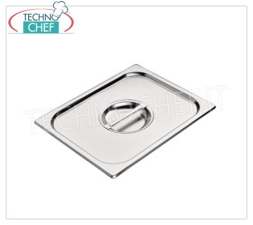 Coperchio inox 18/10 con presa maniglia per bacinella GN 1/2
