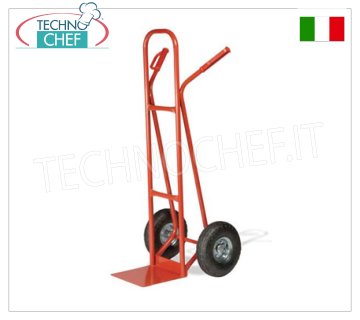 Carrello portacasse rosso, portata max 200 Kg