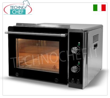 Forno Elettrico per 1 Pizza, camera da cm 41x36 - ALTA cm 22, - Comandi Meccanici