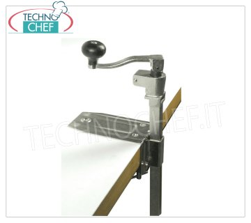 Apriscatole da banco, con 2 lame e 2 ruote dentate in ghisa, H cm 44