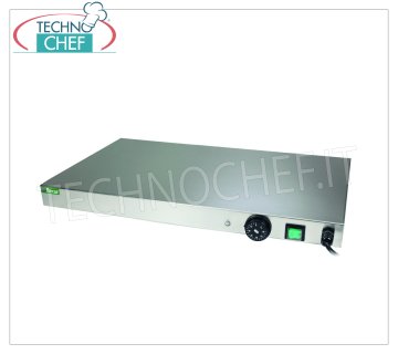Piano caldo di mantenimento inox, temperatura regolabile da +30° a +90°C, Gamma Completa