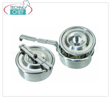 Pietanziera in acciaio inox, utilizzabile in forno o direttamente sulla fiamma, capacità 0,6 lt, diam.mm 125x69h - Prezzo Unitario - Acquisto minimo 6 pezzi