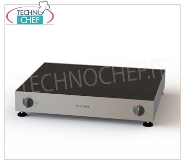 Piano caldo di mantenimento con telaio inox e piano in vetroceramica GN1/1, dim.mm 650x545x100h