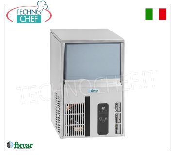 FORCAR - FABBRICATORE DI GHIACCIO in CUBETTI PIENI, resa  30 Kg/24 ore, DEPOSITO 12 kg