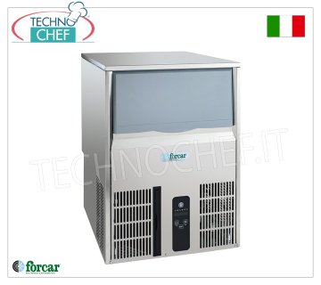 FORCAR - FABBRICATORE DI GHIACCIO in CUBETTI PIENI, resa  40 Kg/24 ore, DEPOSITO 15 kg