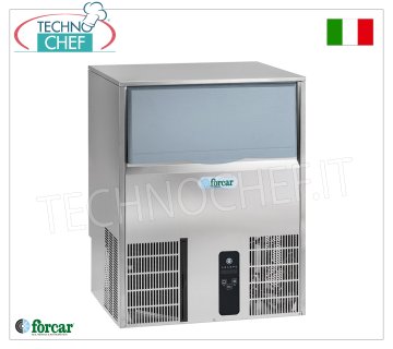 FORCAR - FABBRICATORE DI GHIACCIO in CUBETTI PIENI, resa 60 Kg/24 ore, DEPOSITO 40 kg