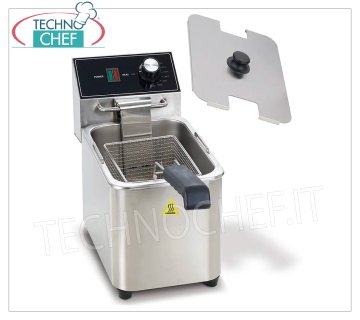 Friggitrice Elettrica da banco, 1 Vasca da lt.8