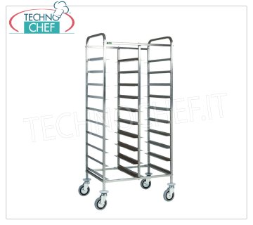 FORCAR - CARRELLO INOX per 20 VASSOI GN 1/1