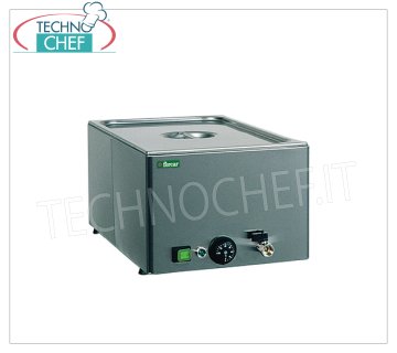 FORCAR - BAGNOMARIA ELETTRICO da TAVOLO con RUBINETTO di SCARICO, Capacità 1xGN 1/1