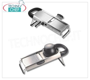 MANDOLINA AFFETTAVERDURE in ACCIAIO INOX con 4 LAME INTERCAMBIABILI