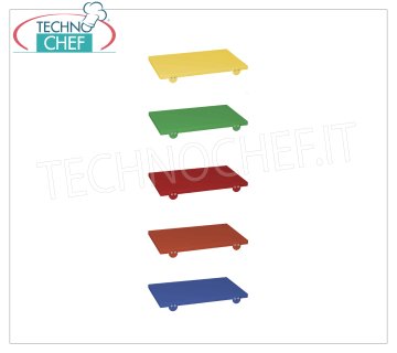 TAGLIERI in POLIETILENE COLORATI per DIVERSIFICAZIONE D'USO, con BATTENTE - mm 600x400, H 20