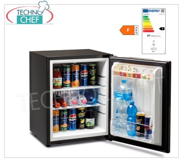 Technochef - Frigor Minibar per camera albergo, classe F, capacità 40 lt