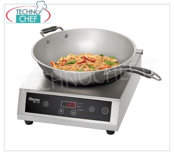 PIASTRA INDUZIONE WOK da 3,5 kW -  dim.mm.340x440x125h