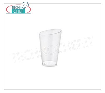 BICCHIERE, , Linea FINGER FOOD, monodose in polistirolo trasparente, CC.70