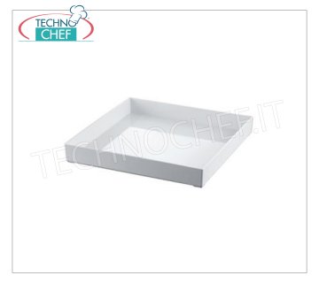 VASSOIO FINGER FOOD in plastica bianca, cm.30x30x4h