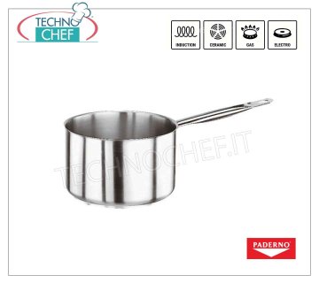 PADERNO - CASSERUOLA Alta INOX 1 manico, per INDUZIONE,