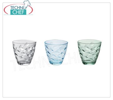 Bicchieri Colorati BICCHIERE ACQUA VERDE, BORMIOLI ROCCO, Collezione Flora, CL.26, H 8, Diam.cm.8,5 -- Acquistabile in confezione da 6 pezzi.