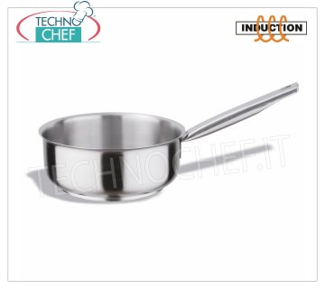 Casseruola Bassa Inox 1 manico, per Induzione,