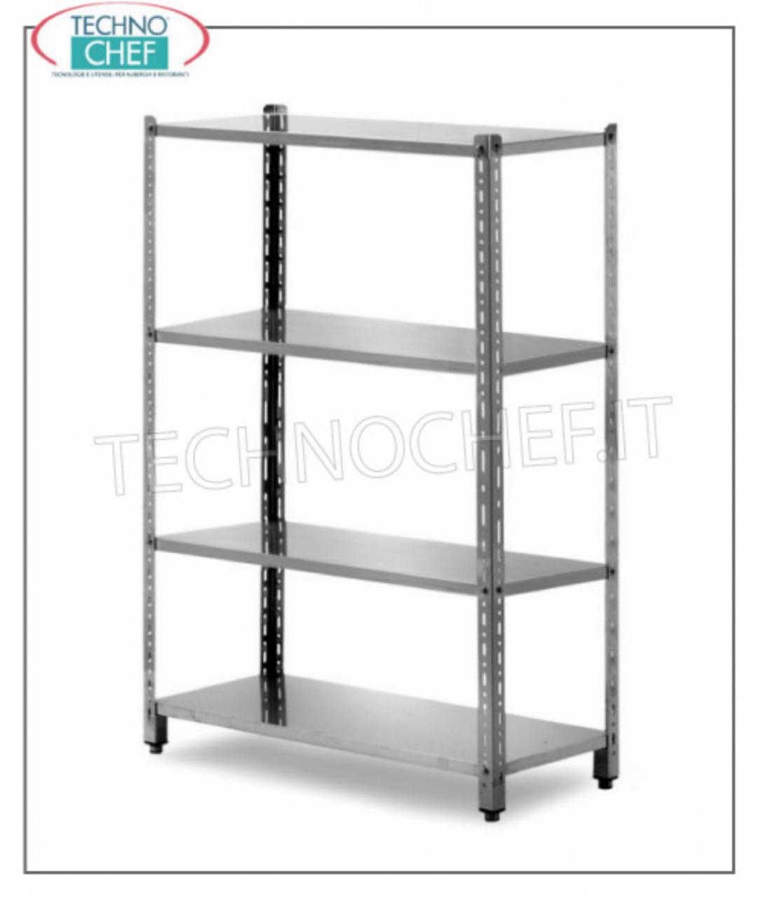 Scaffali componibili in acciaio inox, Scaffali Inox-Alluminio  Professionali per cucine e celle frigo