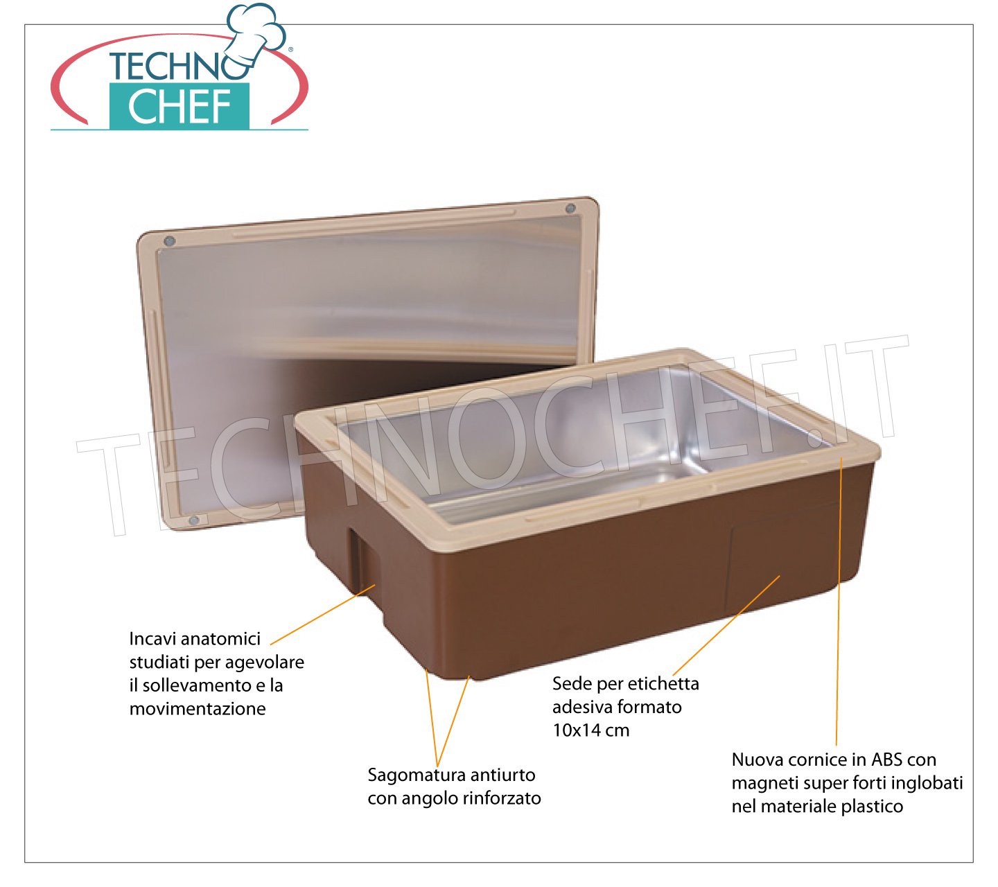 Contenitore isotermico RISCALDABILE a SECCO per MANTENIMENTO alimenti,  Mod.FLORIDA, Attrezzature per il catering e Carrelli banqueting