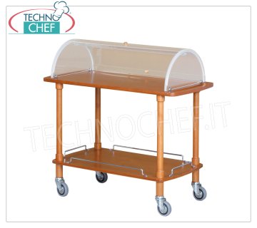 Carrelli per dolci e formaggi in legno