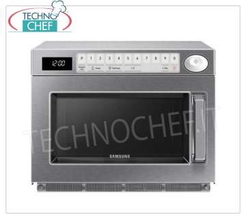 SAMSUNG - Forno microonde Professionale, Comandi Digitali, Potenza 1500 W, Camera GN 2/3 cm 37x37 - mod.CM1529-UR Forno microonde Professionale SAMSUNG, COMANDI DIGITALI con 50 programmi, camera da mm.370x370x190h adatta per teglie GN 2/3, potenza resa 1,5 Kw, 2 magnetron da 750 W, V.230/1, Kw.3,00, peso 32 Kg, dim.mm.464x557x368h