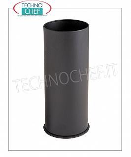 Portaombrelli in metallo verniciato nero, lt.27 Portaombrelli in metallo verniciato NERO con vaschetta interna in plastica, capacità litri 27, diam.mm.240x600h