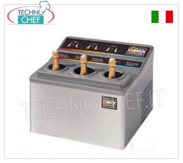 Refrigeratore per 3 bottiglie da tavolo con timer