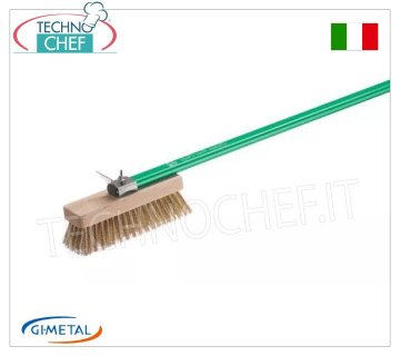 Gi.Metal - Spazzola Gluten Free Ortientabile con Setole Ottone - mod.AC-SPGF