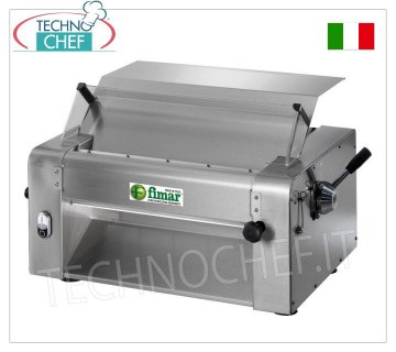 Sfogliatrice con 1 coppia rulli INOX 304 Lucidi da Tavolo