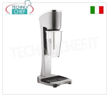 TECHNOCHEF - Frullino Professionale per Frappè con Bicchiere in Policarbonato, Mod.MP98T