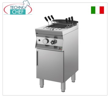 CUOCIPASTA a GAS su MOBILE, linea 700, 1 vasca da lt.28