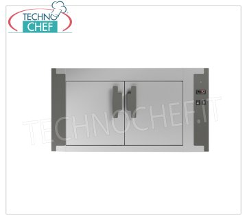 Cella di lievitazione, riscaldamento elettrico con controllo termostatico (temp.0°/+90°C), V 230/1, Kw.1,00, dim.mm.1320x1260x700h