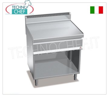 TECHNOCHEF - PIANO NEUTRO su VANO a GIORNO, 1 modulo da 800 mm, Mod.N7-8M