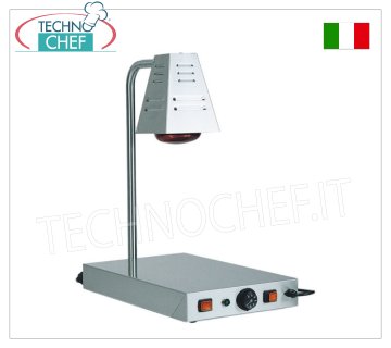 Piano Caldo Inox con Lampade Riscaldanti Infrarossi,
