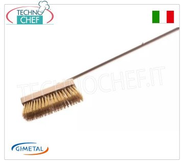 Gi-Metal - Spazzola con Setole Ottone e Manico Inox  - mod.ACF-SP