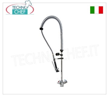 Rubinetto monoforo con doccia sospesa