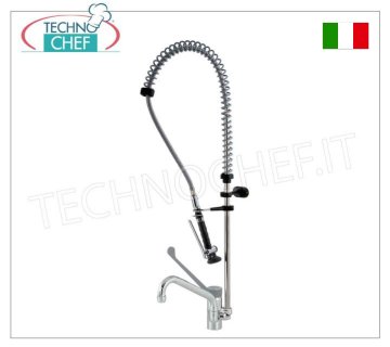 Rubinetto miscelatore monoforo con Canna da 24,5 cm e Doccia sospesa